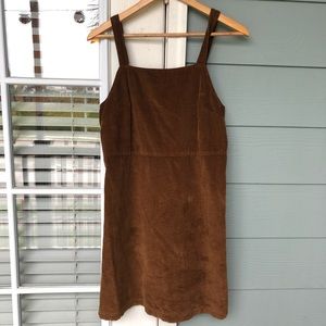 American Eagle Corduroy Dress Tan Brown Casual L